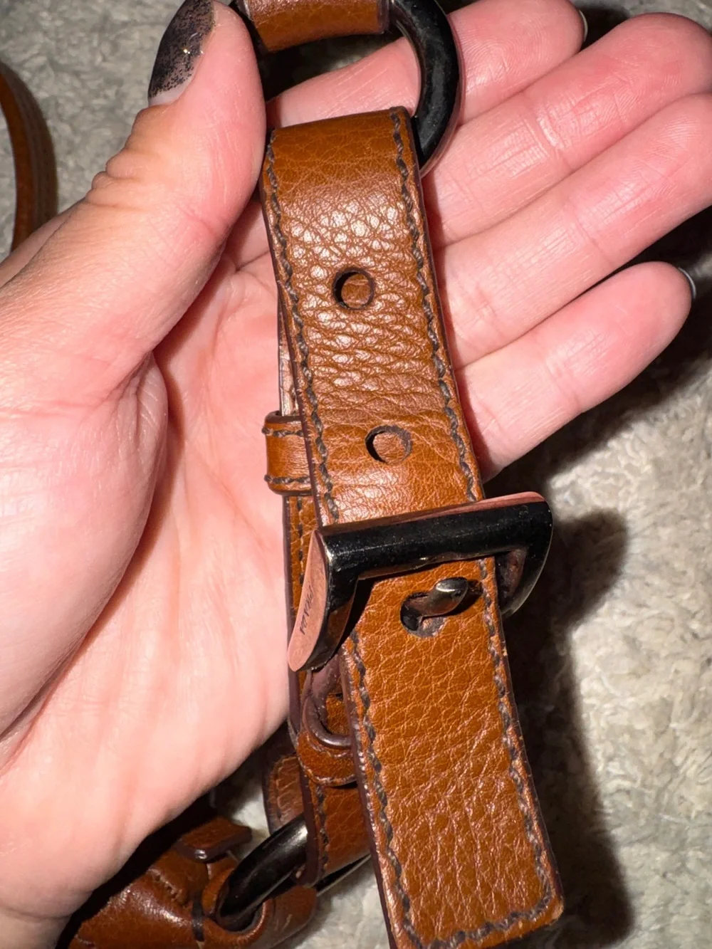 Prada Pebble‎ Leather Dark Brown Hobo Bag